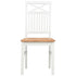 Maison Madeleine -  Dining Chairs 6 pcs White Solid Oak Wood